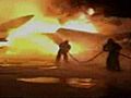 Russian plane bursts into flames