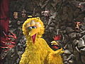 Big Bird Makes A Mask