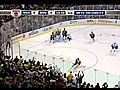 Tim Thomas runs over Henrik Sedin 6/6/11