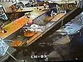 Car Crashes Through Restaurant Hitting Man