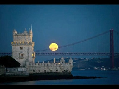 Supermoon Over Portugal