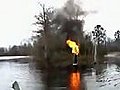 What happens when you shoot a 5 gallon propane tank