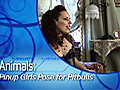 Animals: Pinup Girls Pose For Pit Bulls