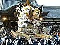 住吉神社　北条節句祭　本宮　西高室　拝殿前　屋台差し上げ