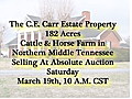 AT ABSOLUTE AUCTION - SATURDAY MARCH 19TH - 10 A.M. CST                       182 acres - Cattle & Horse Farm in Macon County,  TN