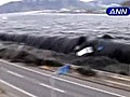 Dramatic tsunami video