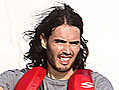 Russell Brand Jet Skis Around Miami