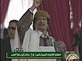 Gaddafi denies Libya protests