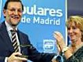 Aguirre y Rajoy intercambian elogios