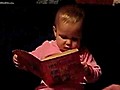 Baby Girl Pretends to Read