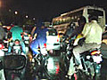 Traffic crawls after rain in Delhi