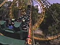 Riding the Loch Ness Monster roller coaster