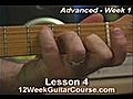 Free Electric Guitar Lessons Advanced Week 1 Lesson 4