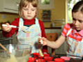 Girls baking