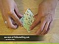 How to fold an origami bird base
