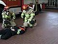 Feuerwehr Bandschlingen bei der Personenrettung