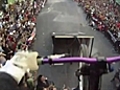 Extreme downhill bike run