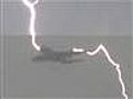 Video shows lightning striking plane