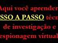 Investigue você mesmo !! Aprenda técnicas de investigação.