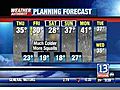 VIDEO: 13WHAM Weather Authority Morning Forecast -- 11/20/08