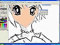 drawing a manga girl.wmv