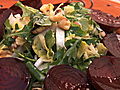 TLC Cooking Summer Kitchen: Spinach,  Beet and Walnut Salad