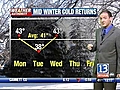 VIDEO: 13WHAM Weather Authority Midday Forecast -- (12/1/08)