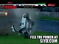DESTROYS BMW IN CRASH
