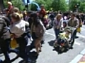 &#039;Make Way for Ducklings&#039; in Boston Public Garden