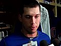 Tyler Colvin after the Cubs 3-2 loss to the Reds