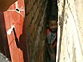 Raw Video: Chinese boy stuck between 2 walls