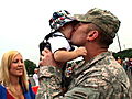 Return Salute: Meeting His Son For the First Time