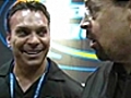 2009 Iron Man Pro: Gaspari Booth -  Lonnie Teper Admires Flex’s Calves!