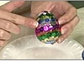 Making Sequined Easter Eggs