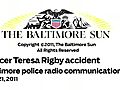Police radio reports of officer’s fall from I-83