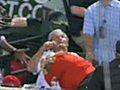 George W. Bush &#8212; Nearly Decked by Foul Ball