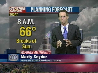 VIDEO: 13 WHAM Weather Authority Morning Forecast 9-24-2009