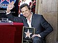 Hollywood star and pint for Colin Firth