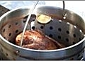 Removing Turkey from a Deep Fryer