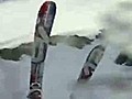 Ski : une chute filmée par le skieur lui même