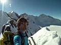 Skier films own cliff fall