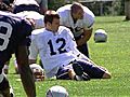 Brady takes part in Pats practice