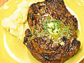 Dry-Aged Rib-Eye Steaks with Emeril’s Maitre D&#039;Hotel Butter