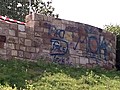 Leuchtenburg mit Graffiti verunstaltet