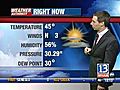 VIDEO: 13WHAM Weather Authority Afternoon Forecast 11/12/2009