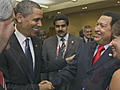 Reaching out to Castro,  Chavez