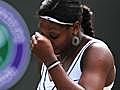 Serena shocked at Wimbledon