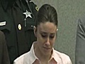 Casey Anthony reacts as verdict is read