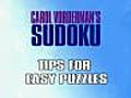 Sudoku- how to play sudoku- solve an easy puzzle with slicing and dicing