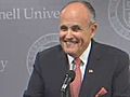 Giuliani Presidential Run Still Uncertain Following Cornell Address